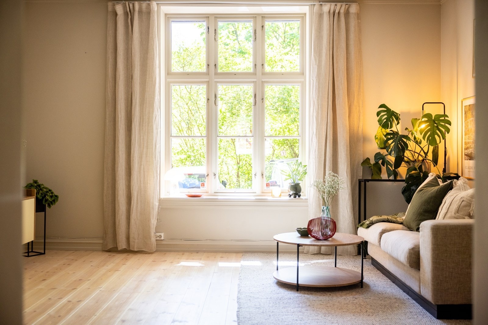 Leiligheten har en gjennomgående planløsning. Galleribilde