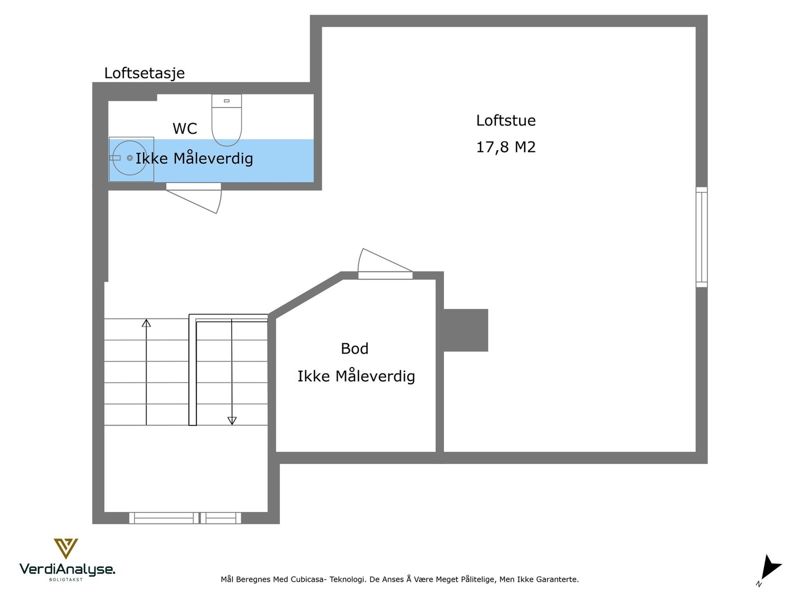 Planskisse loftetasje Galleribilde