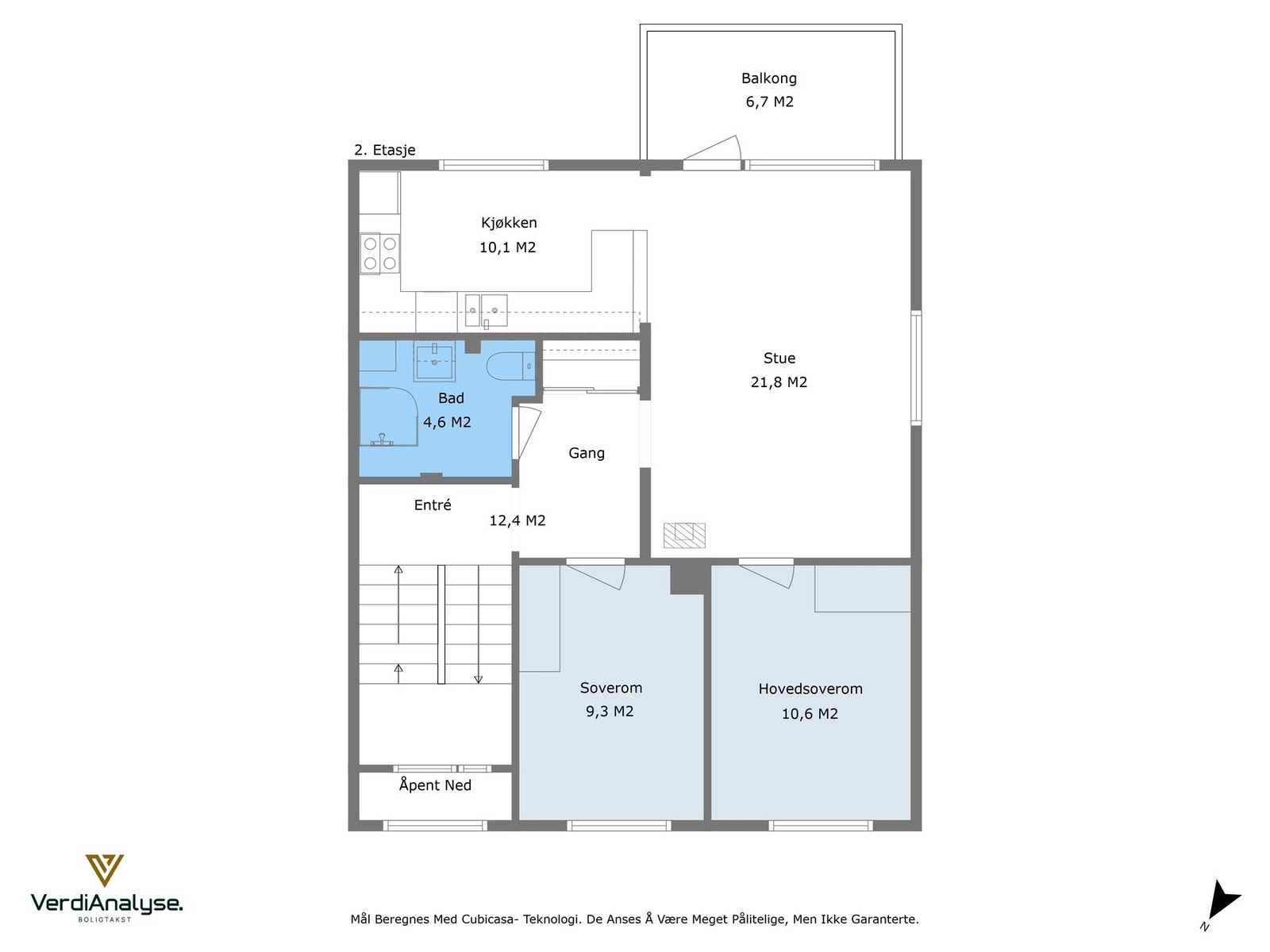 Planskisse 2. etasje Galleribilde