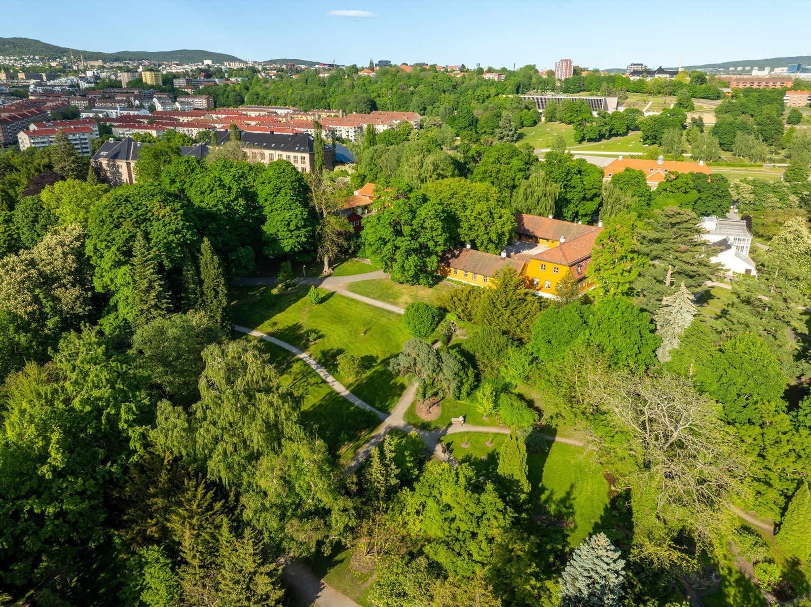 Flotte parker finnes også rett i nærheten. Botanisk Hage ligger også i umiddelbar nærhet med sine vakre hager og Naturhistorisk museum, Geologisk museum og Zoologisk museum Galleribilde