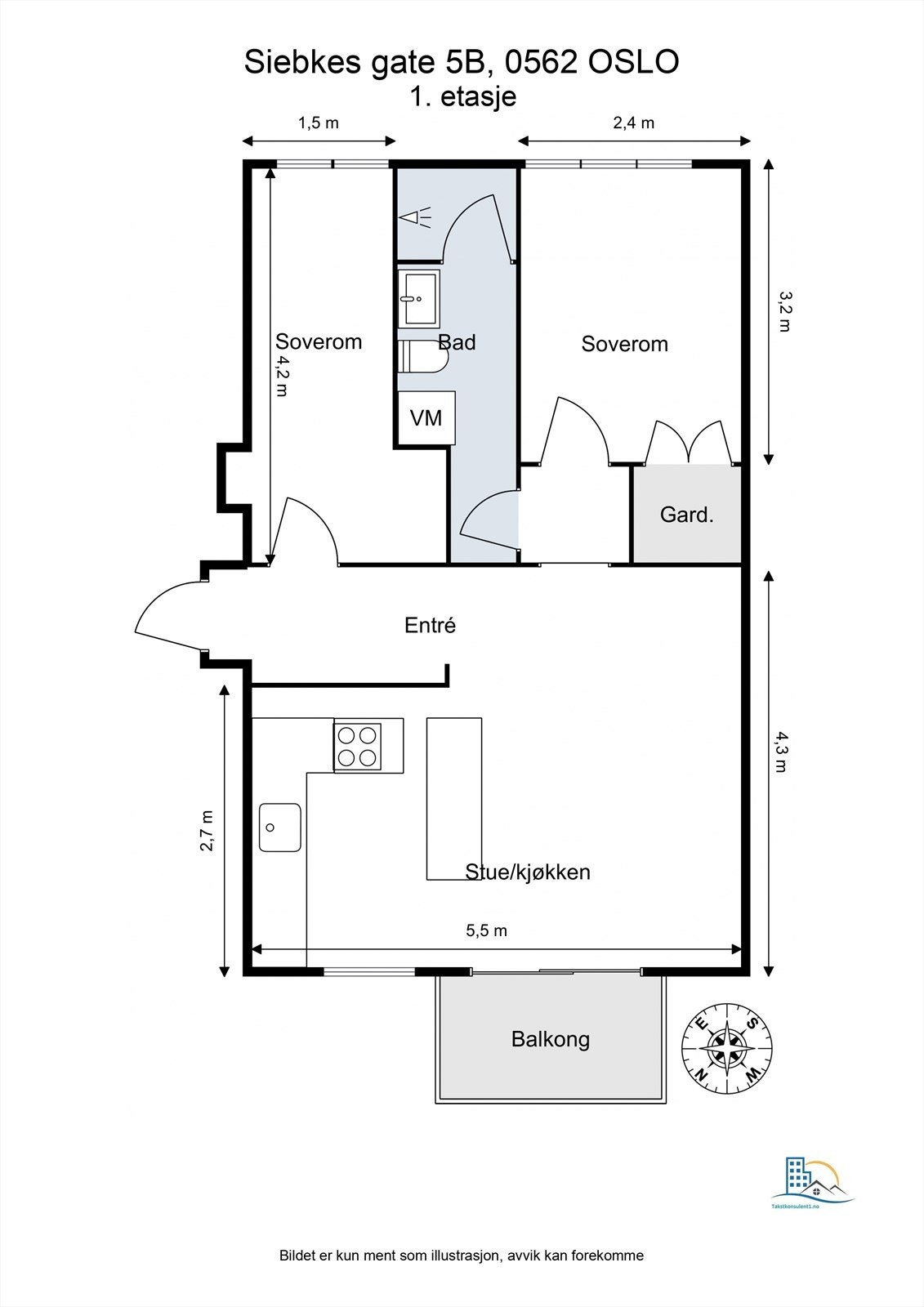 Plantegning Galleribilde