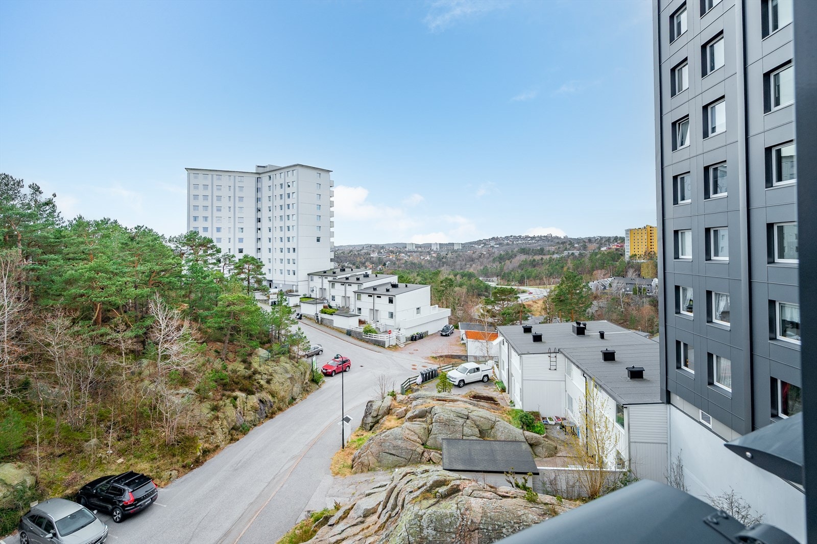 Utsikt fra balkongen Galleribilde