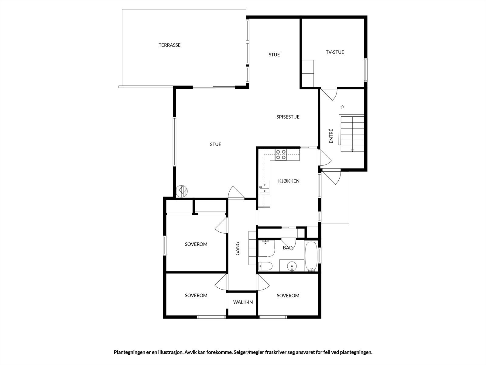 - Plantegning 1. etasje - Galleribilde