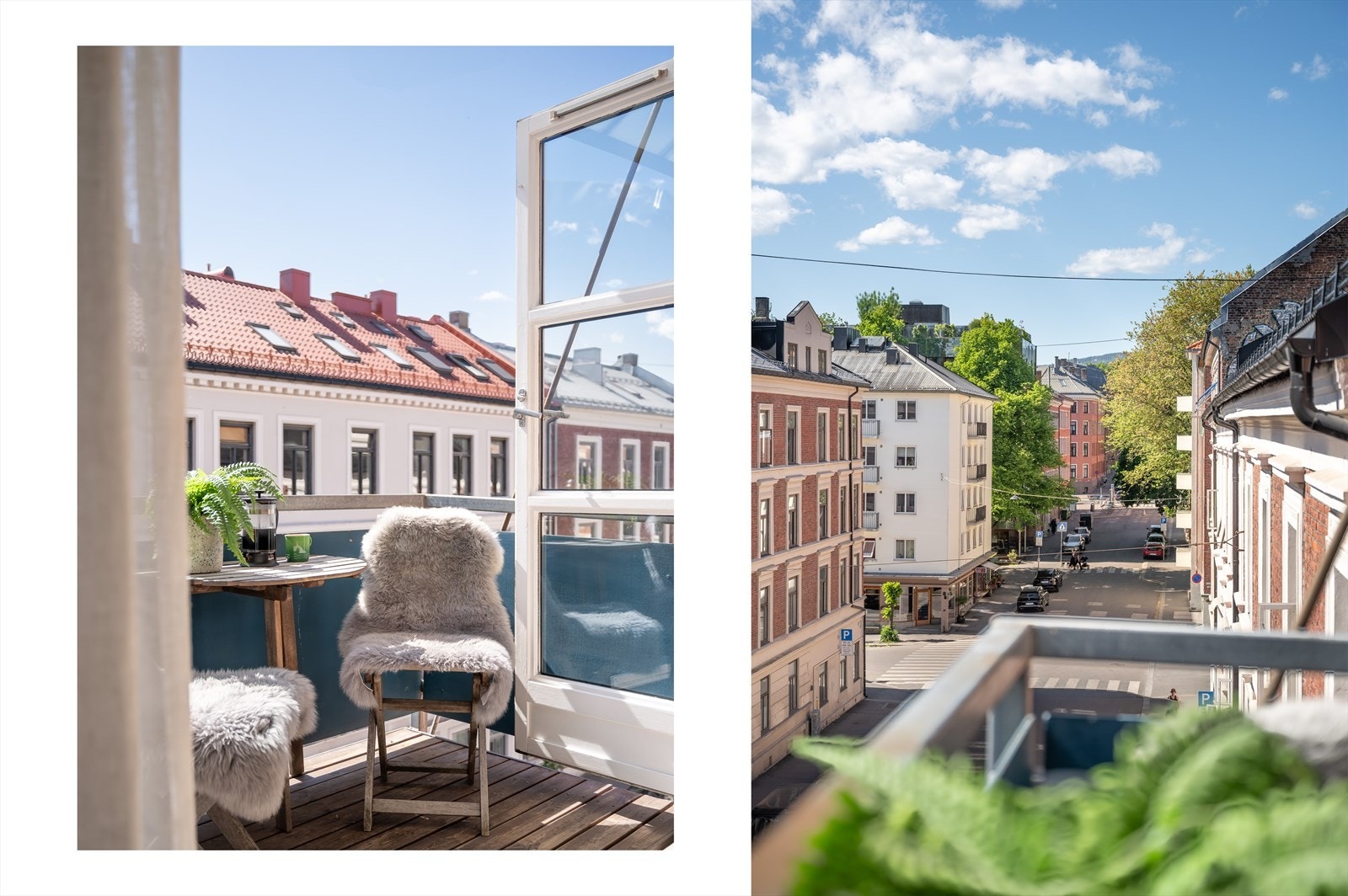 Her får du gode solforhold. Galleribilde