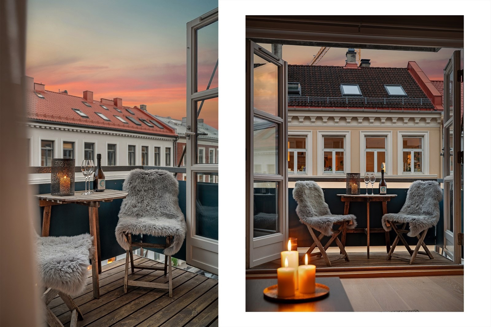 Fra stuen er det utgang til en herlig balkong. Galleribilde