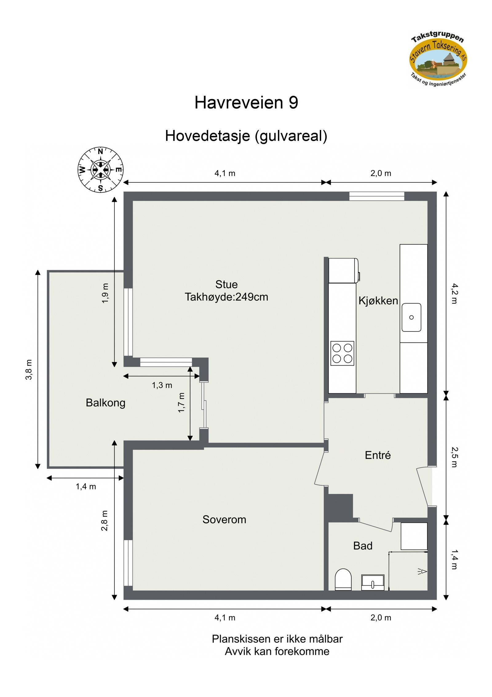 Plantegning Galleribilde