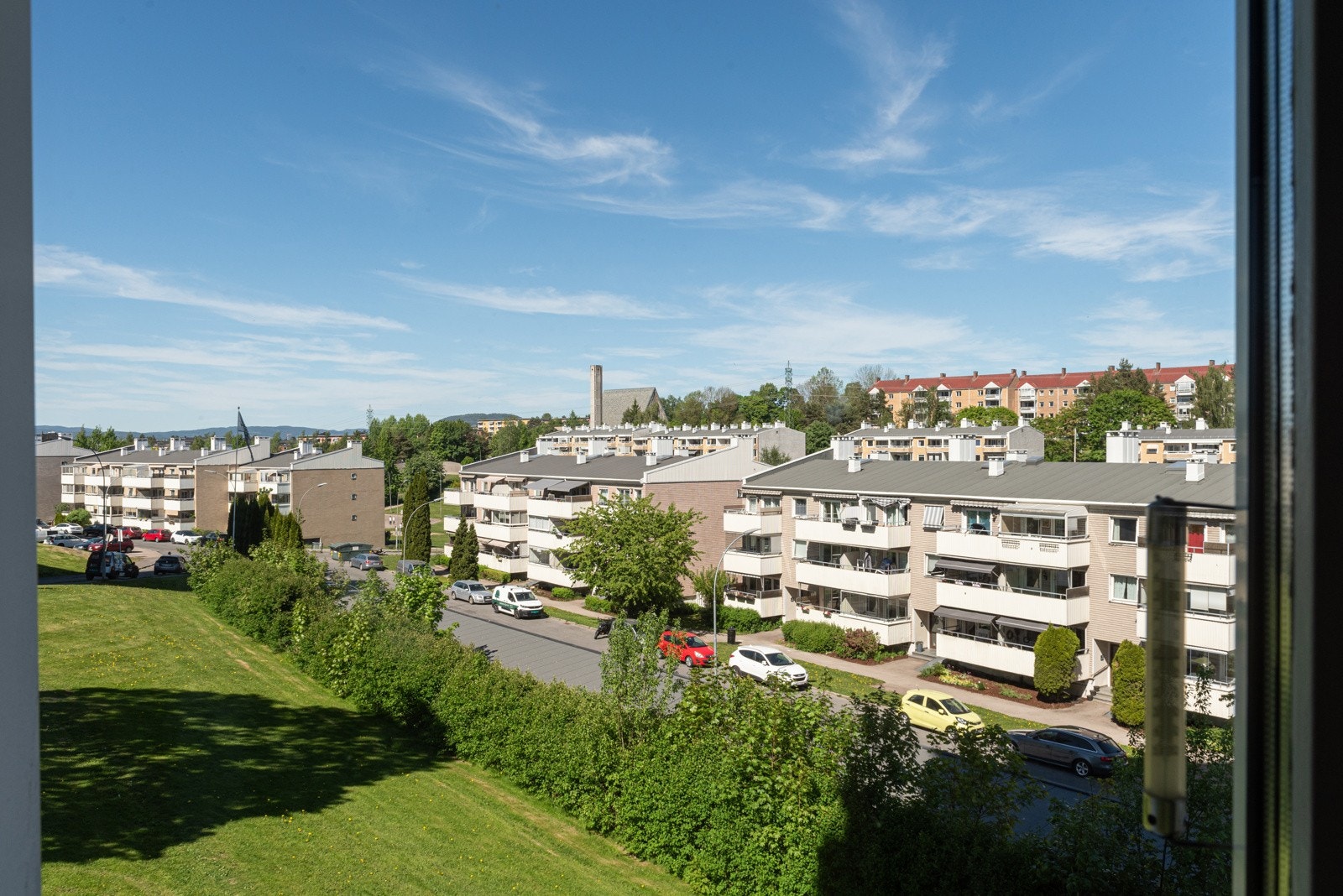 Utsikten fra kjøkkenvinduet Galleribilde