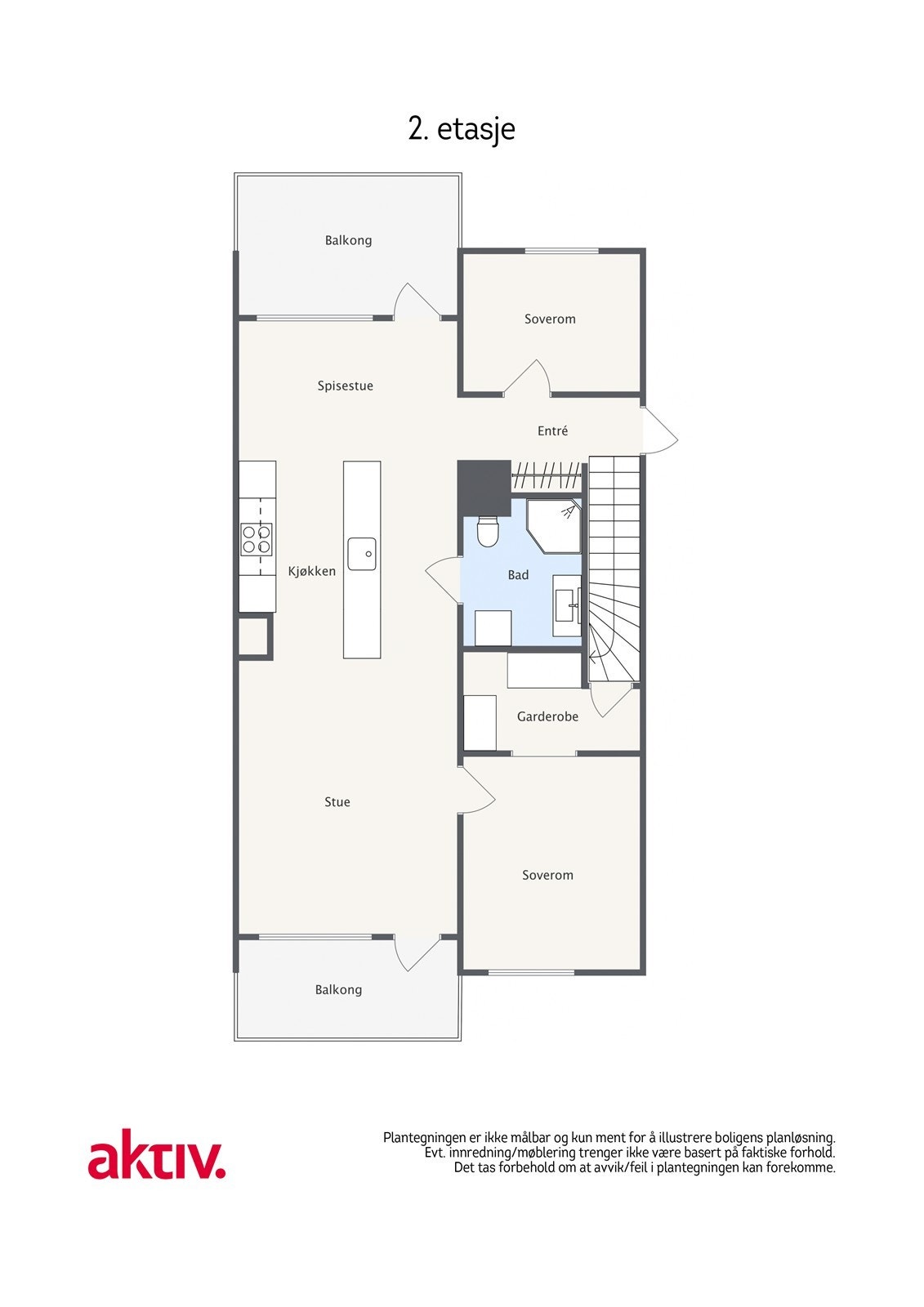 Almandinveien 40 - 2D - 2. etasje - Letterhead Galleribilde