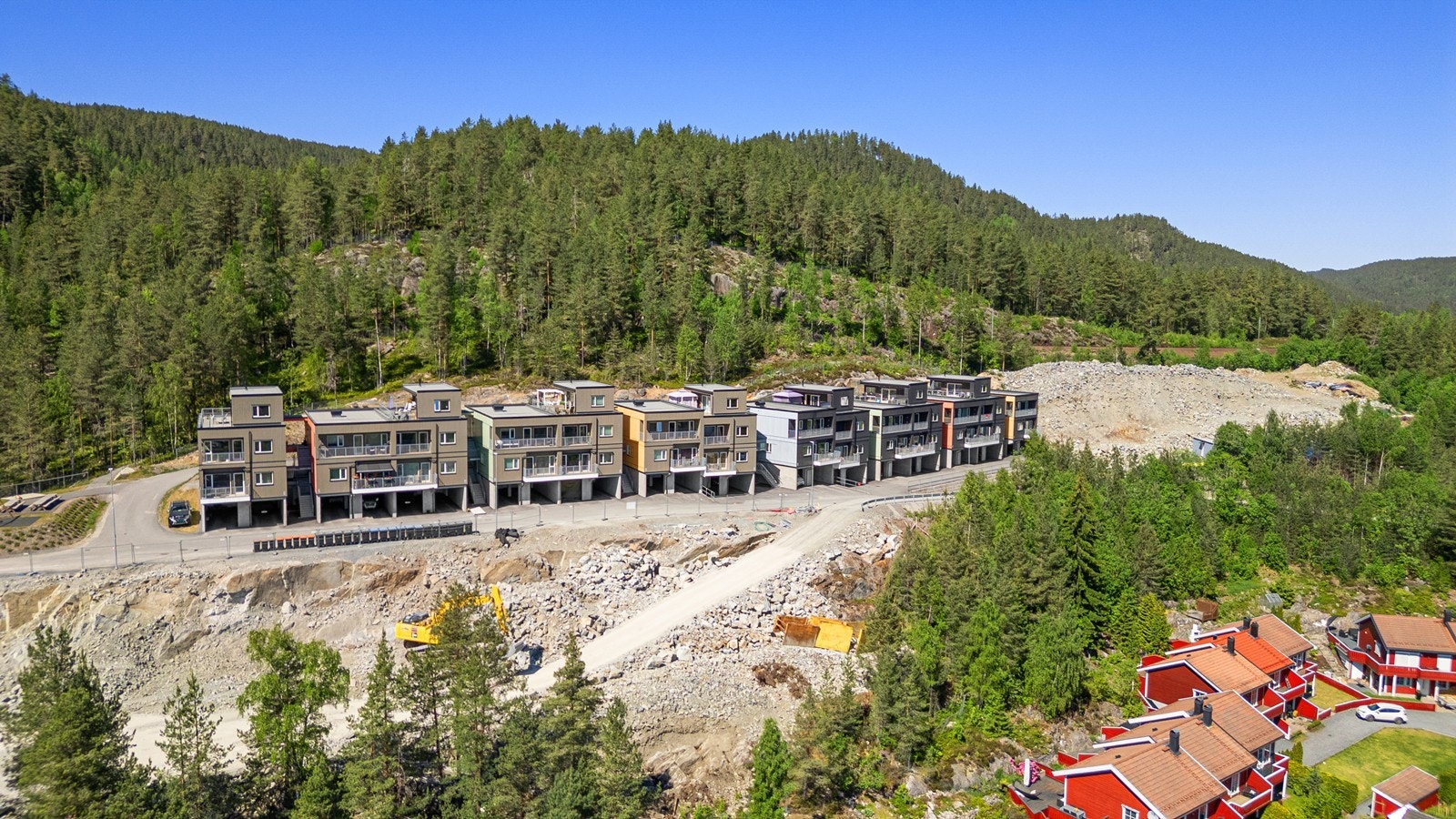 Oversikt over Kongsberg terrasse trinn 1 Galleribilde