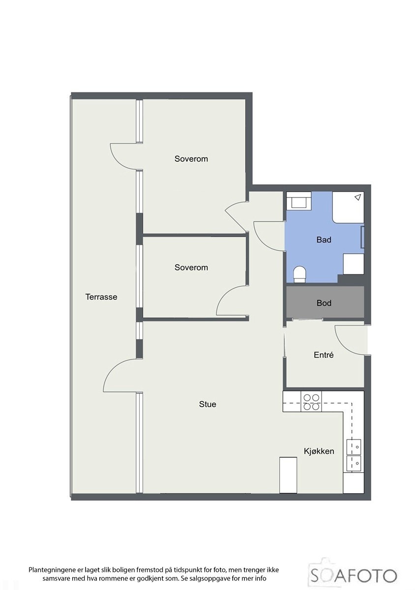 Laberget 50, plantegning Galleribilde