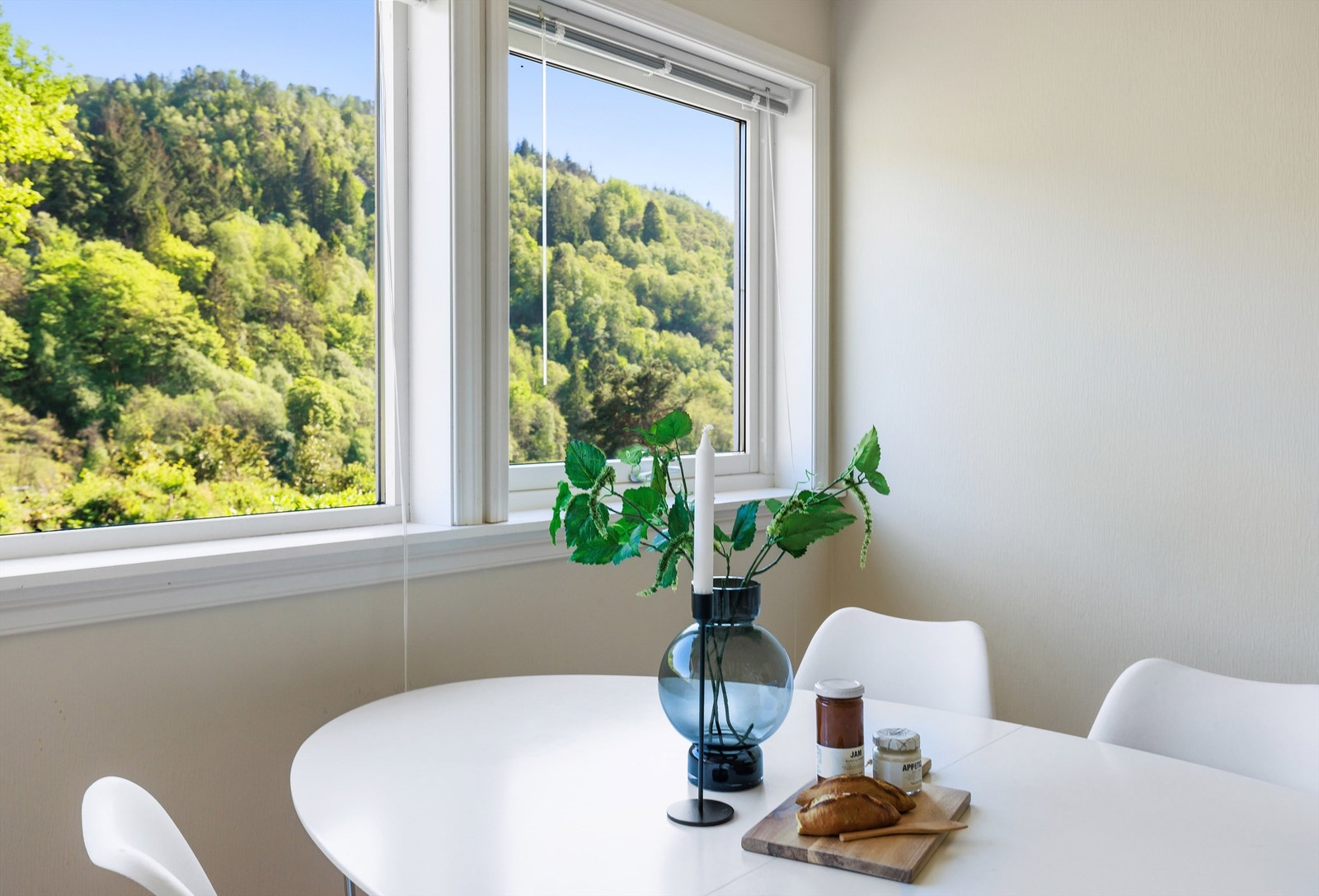 Flott utsikt fra kjøkkenbordet. Galleribilde