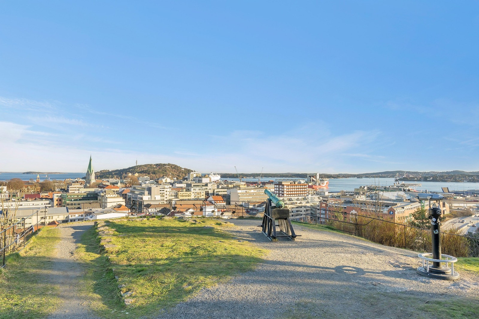 Utsiktspunkt i Baneheia like ved Galleribilde