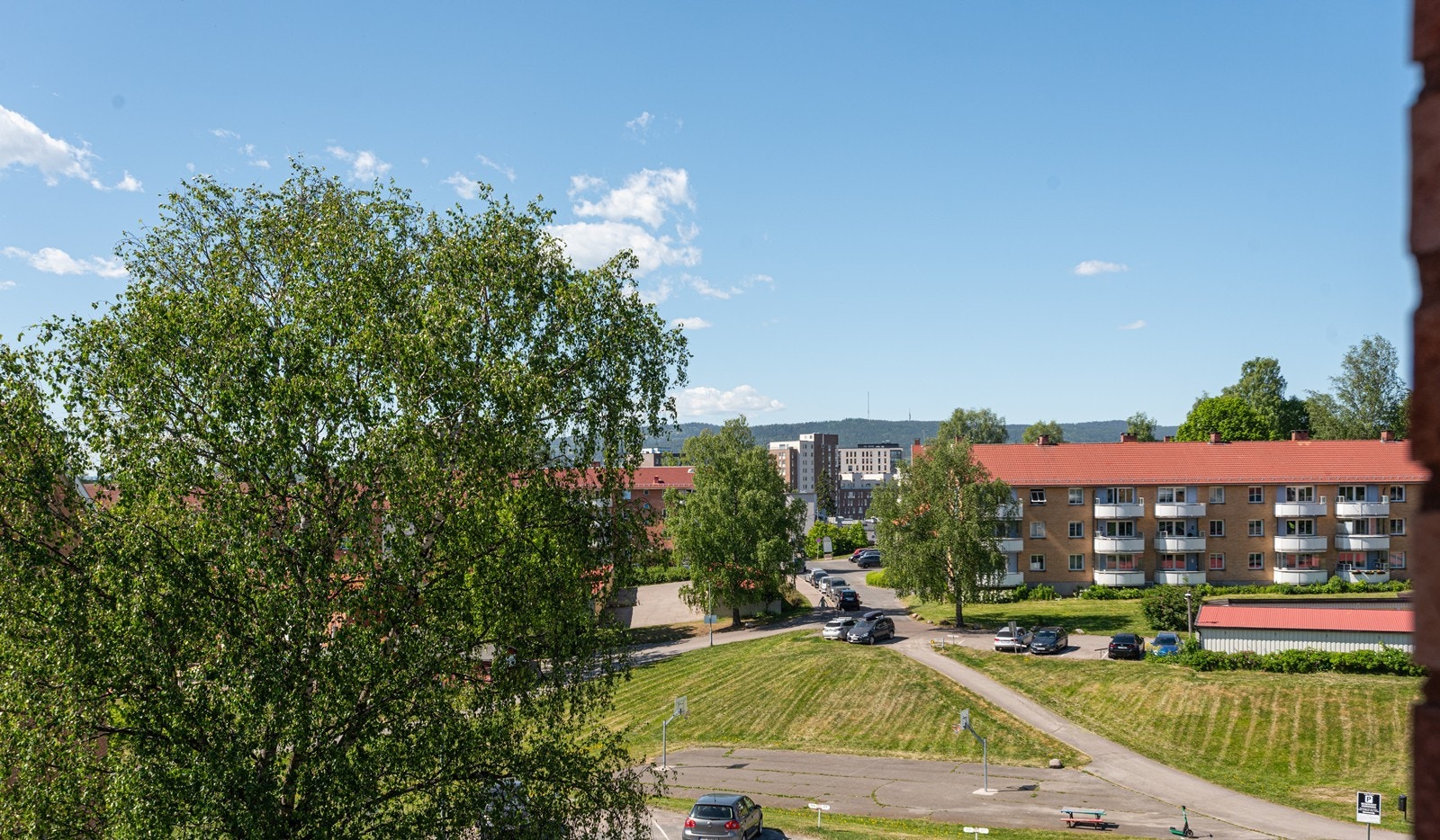 Utsikt fra balkong Galleribilde