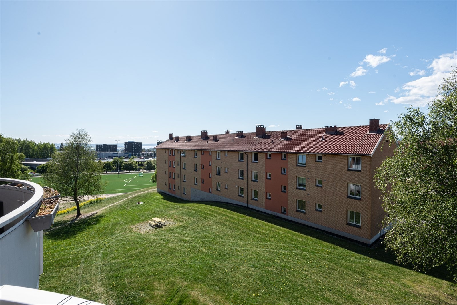 Utsikt fra balkong Galleribilde