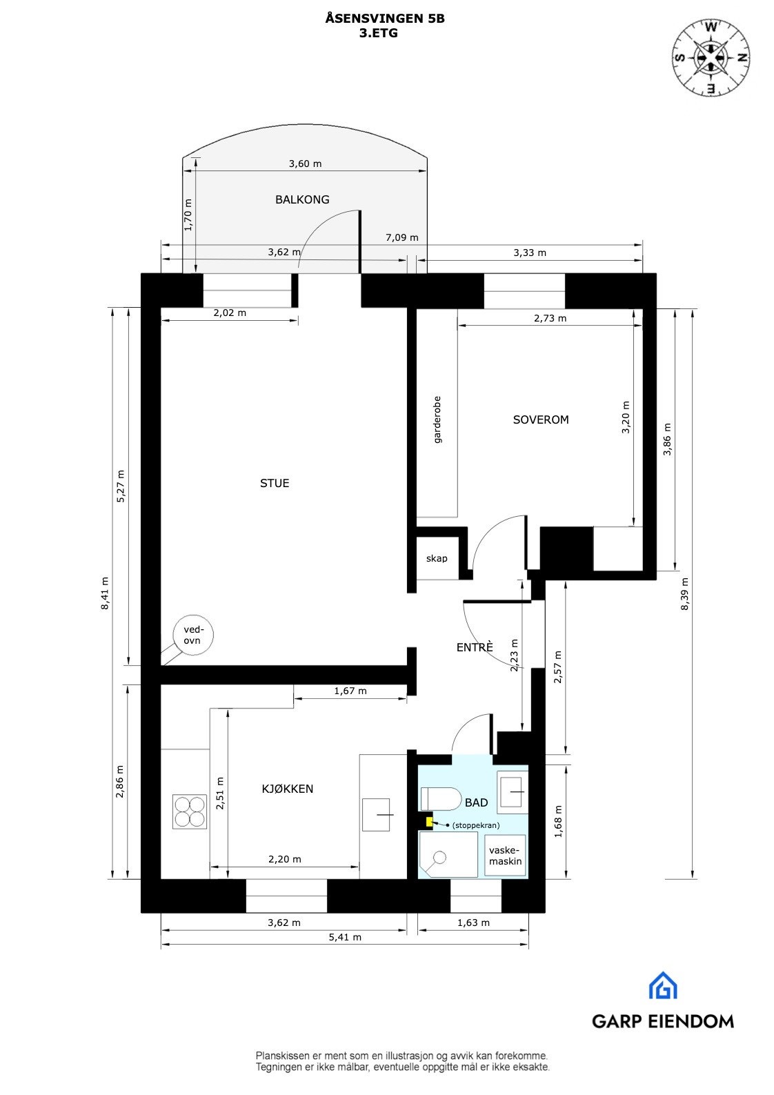 Plantegning Galleribilde