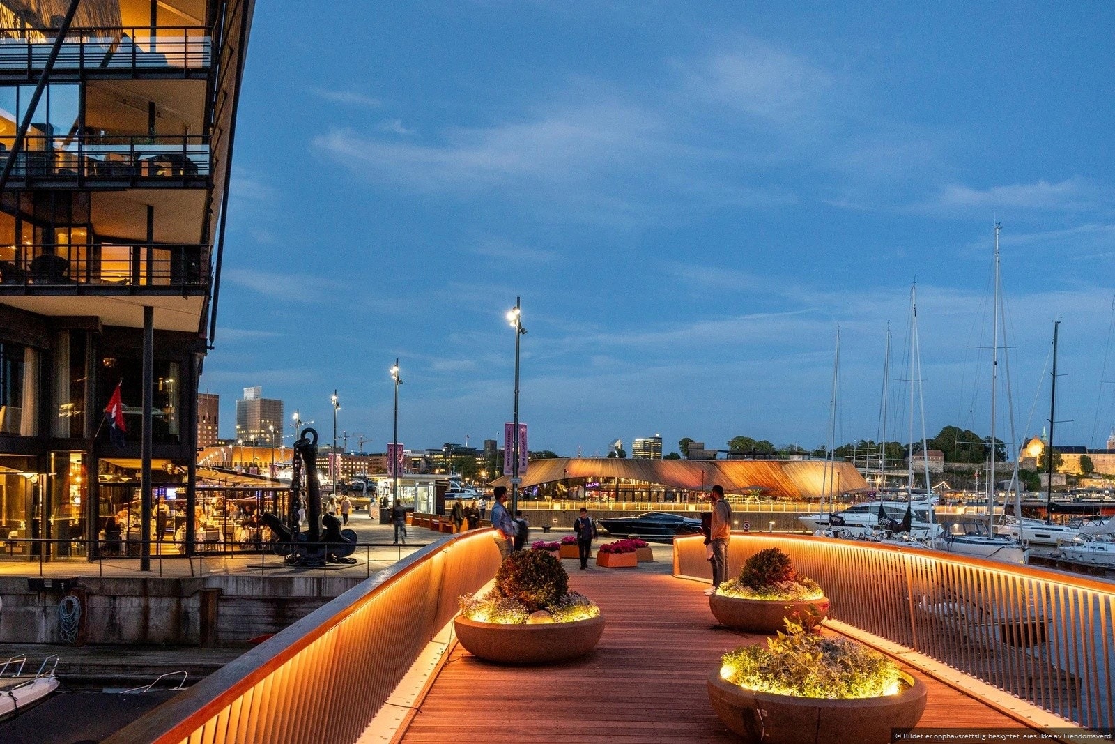 Med "high end" shopping, flotte restauranter, underholdning og kulturtilbud Galleribilde