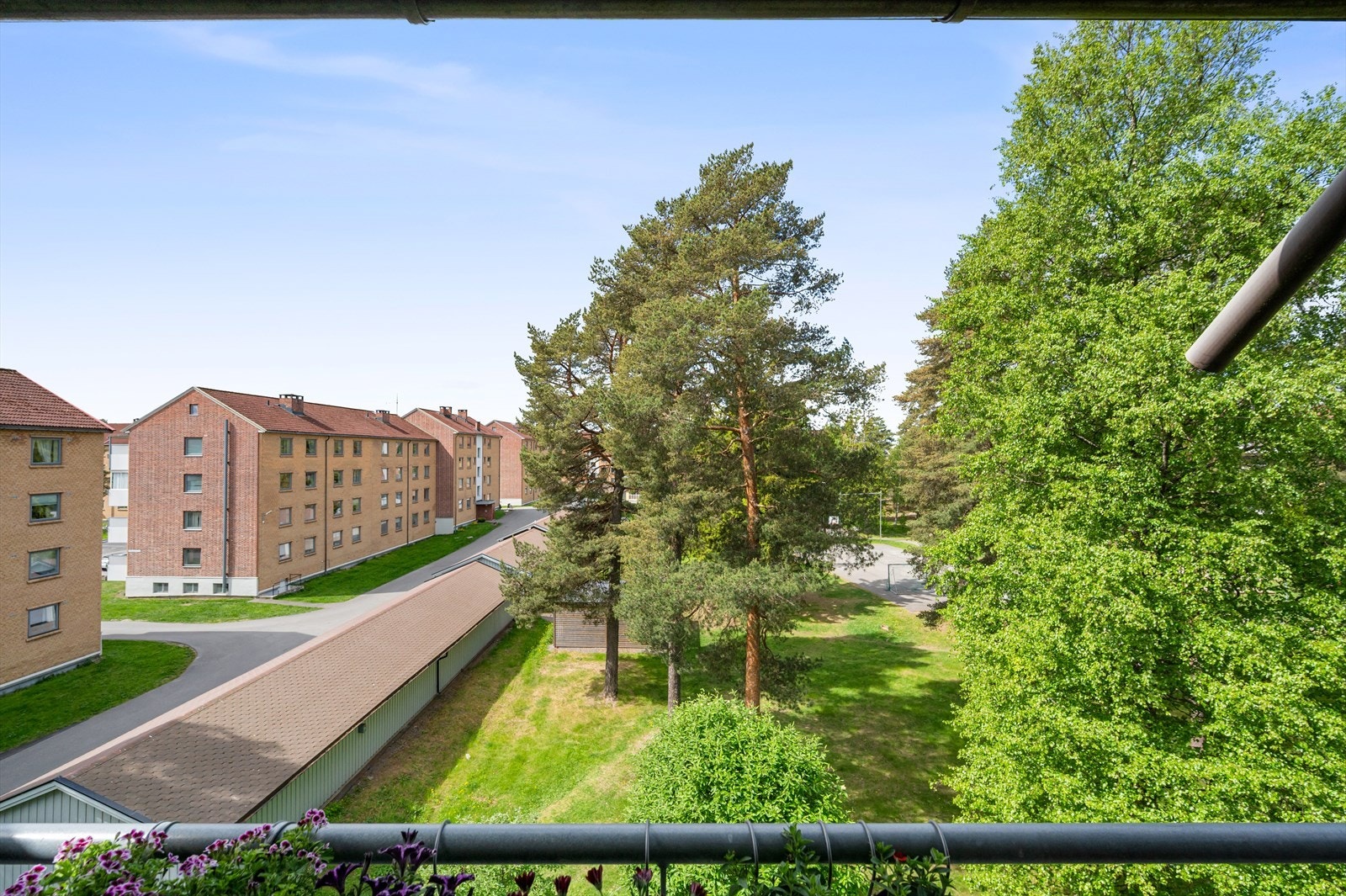 Hyggelig utsyn kan nytes med gode solforhold, ettermiddag og kveld. Galleribilde