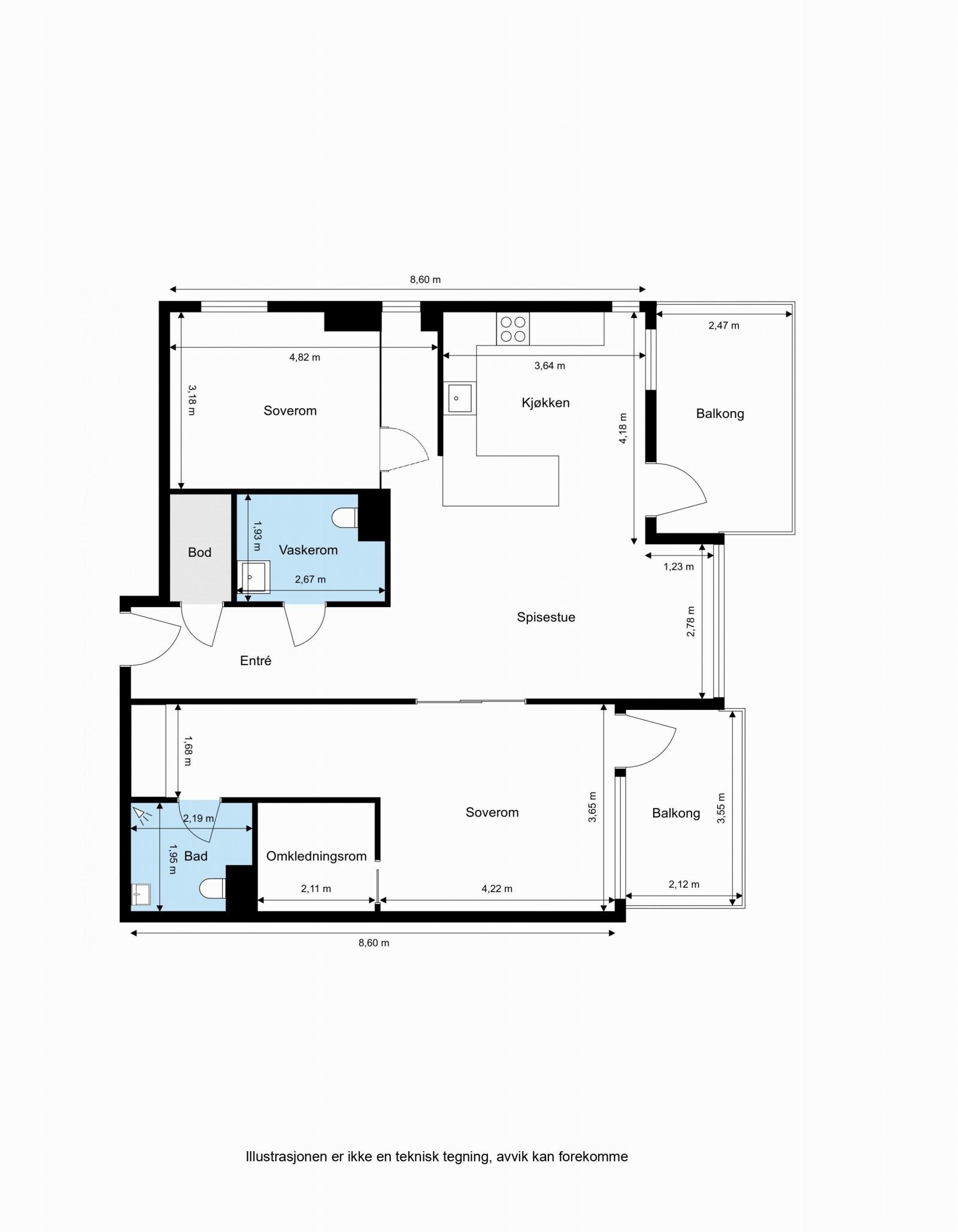 Alternativ plantegning Galleribilde
