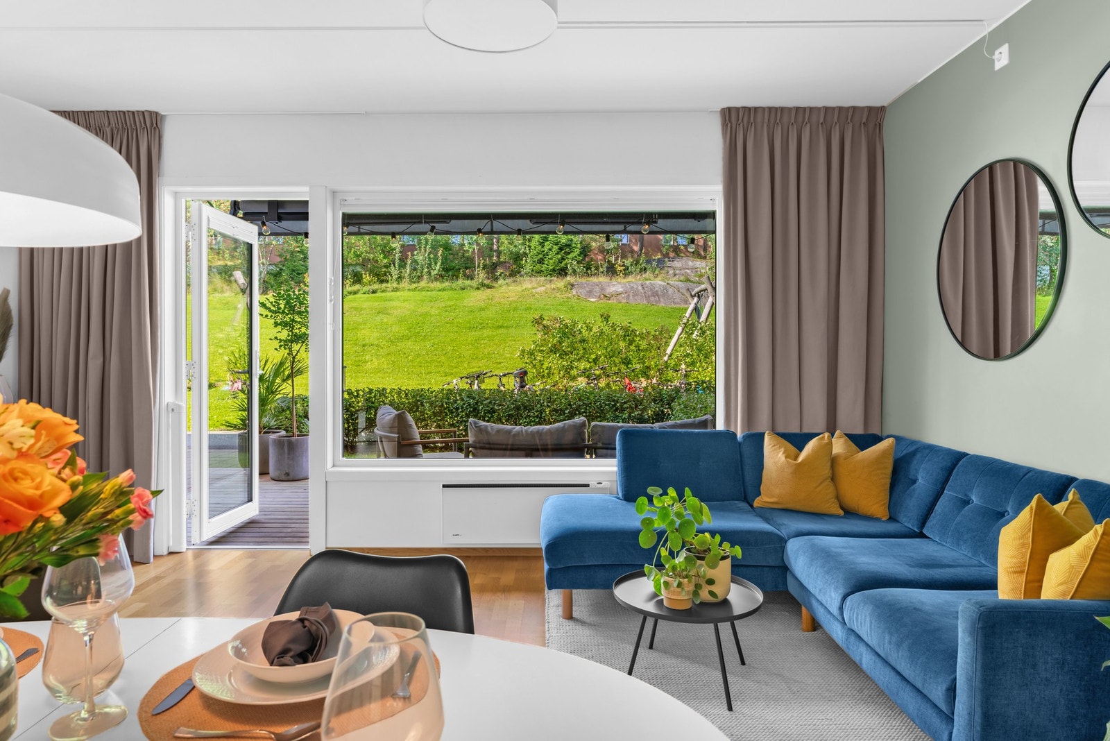 Fint utsyn fra spiseplassen. Galleribilde