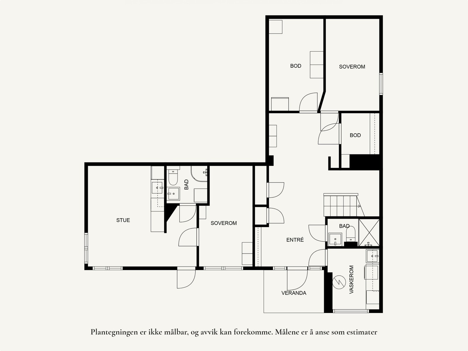 Plantegning underetasje. Galleribilde