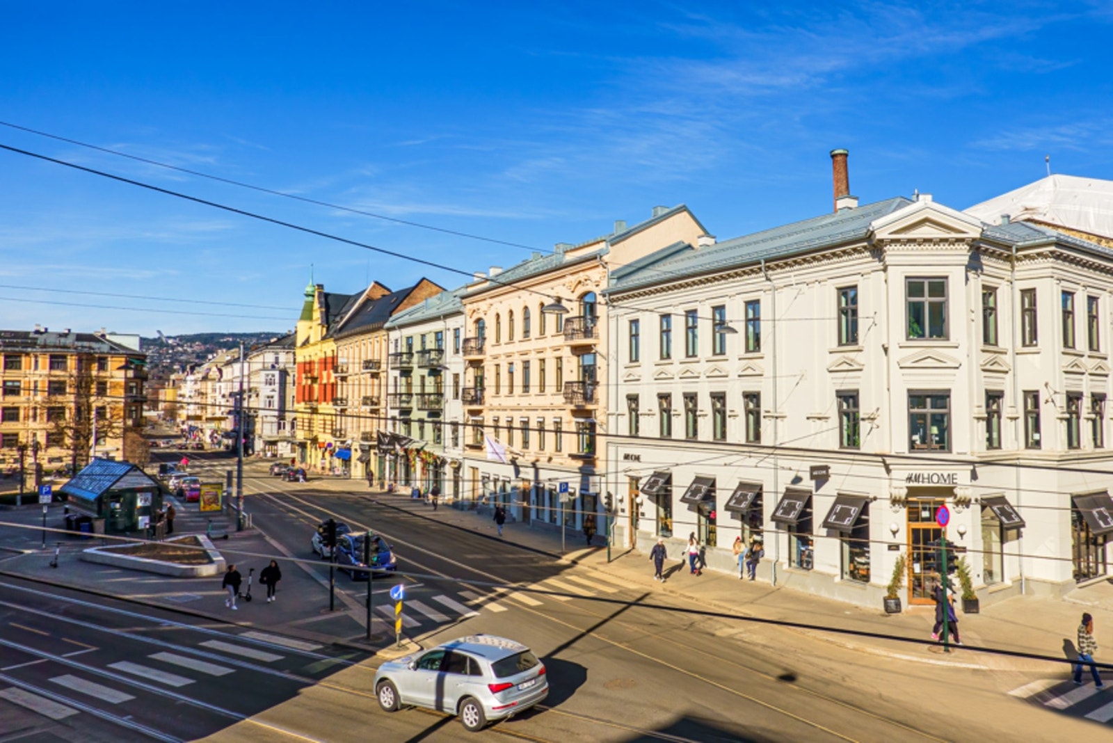 Her bor man en kort spasertur unna Majorstuens handlegate Bogstadveien Galleribilde