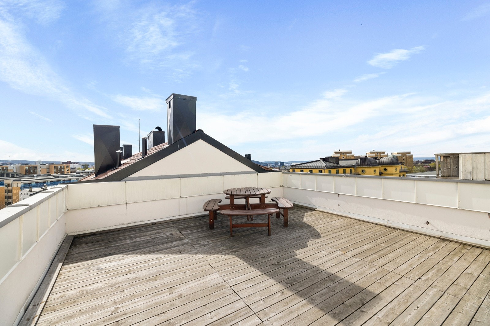 - Felles takterrasse i borettslaget - Galleribilde