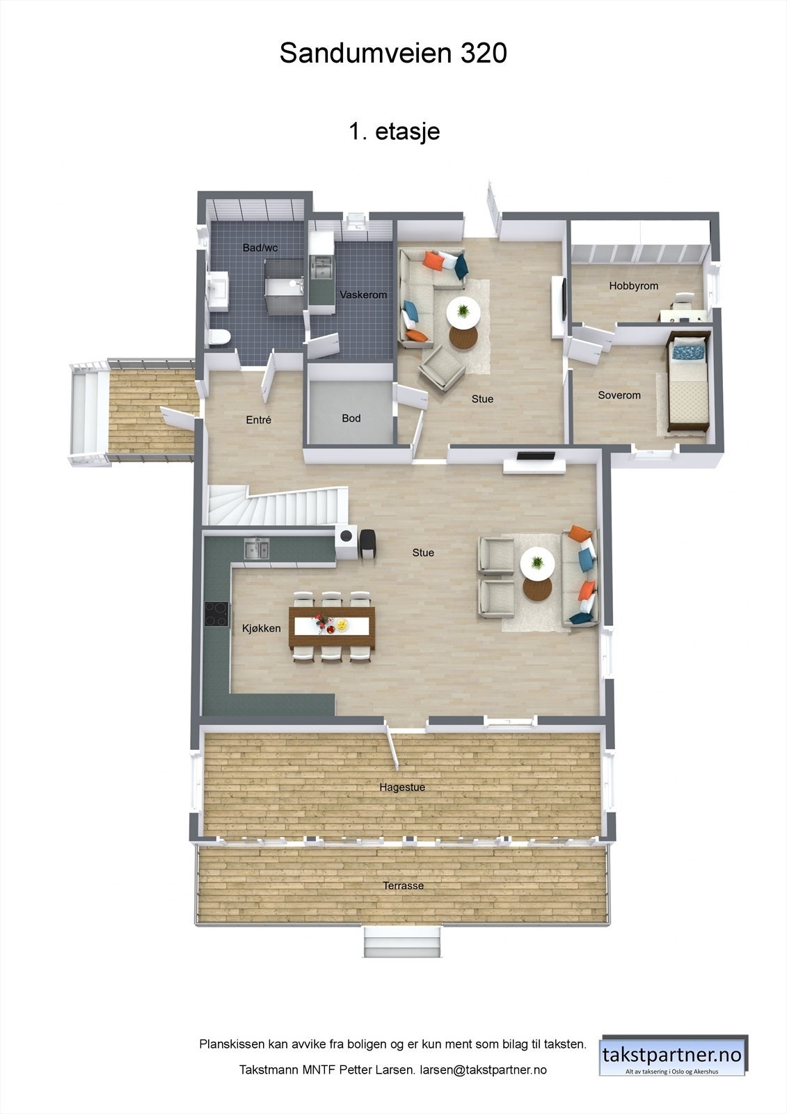 Plantegning 1.etasje Galleribilde