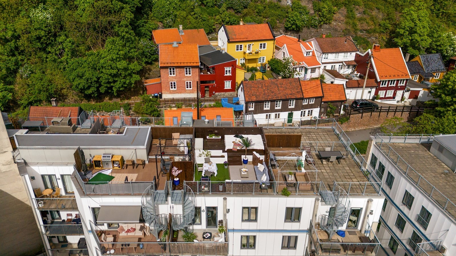 Dronebilde. Galleribilde