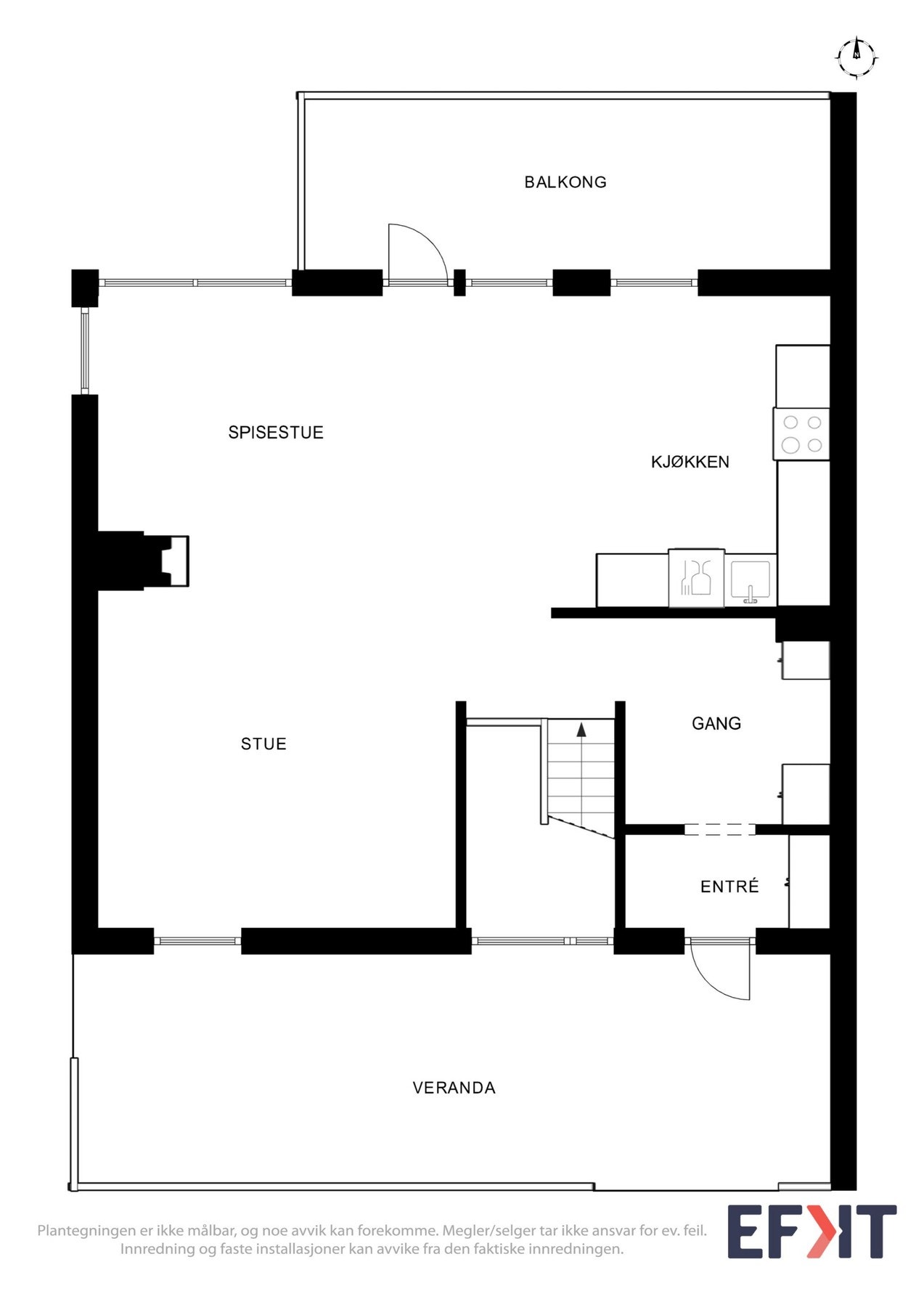 Planløsning 1.etg. Galleribilde