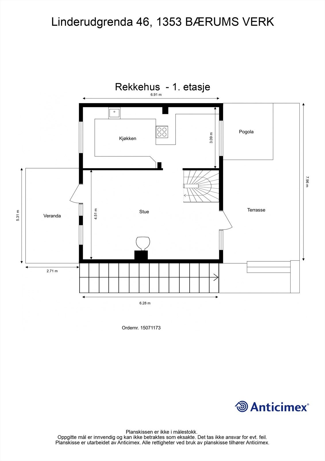 Plantegning- 1.etasje Galleribilde