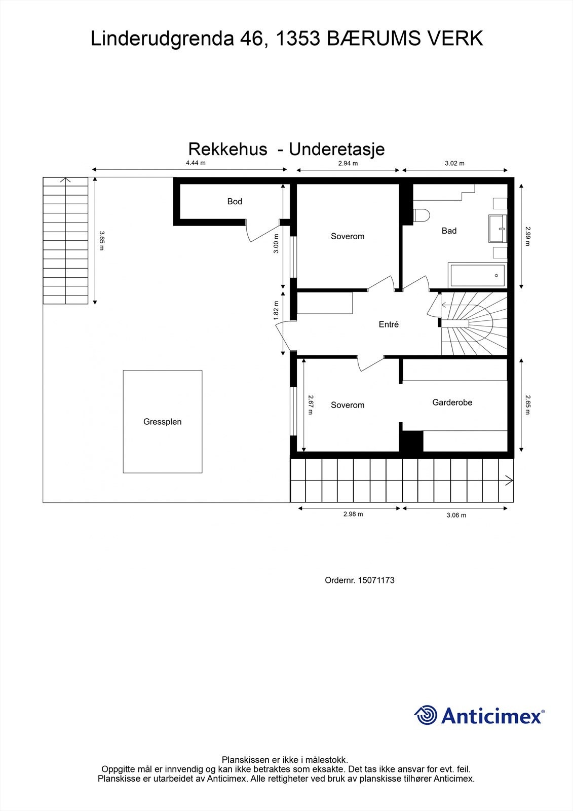 Plantegning-Underetasje Galleribilde