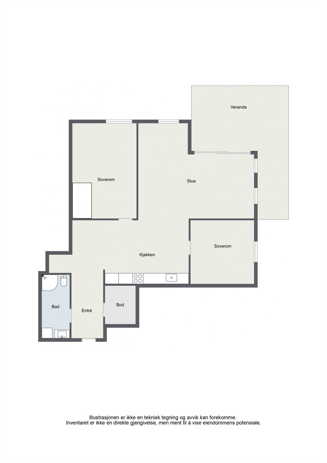 Plantegning Galleribilde
