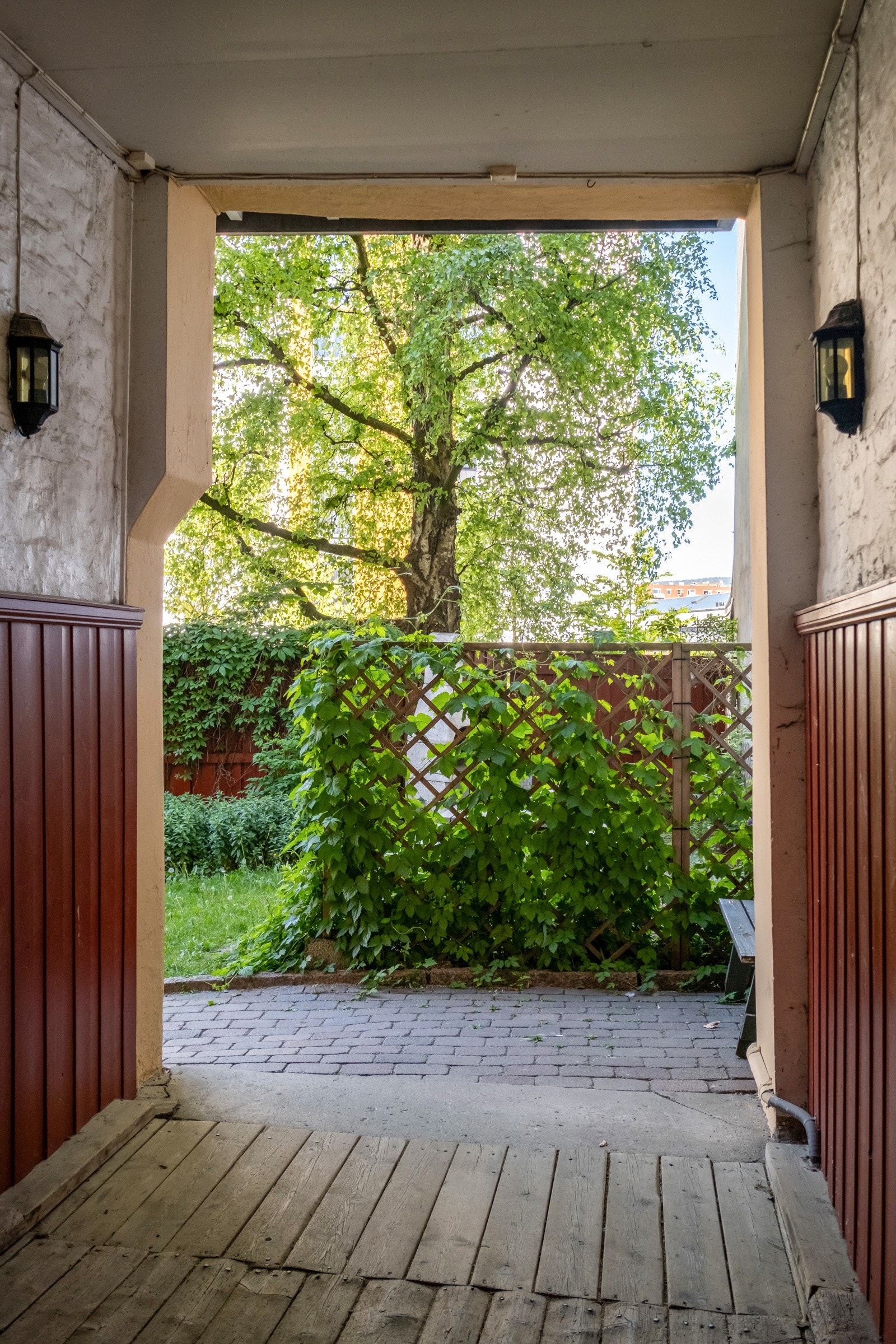 Borettslaget har en skjermet bakgård. Galleribilde