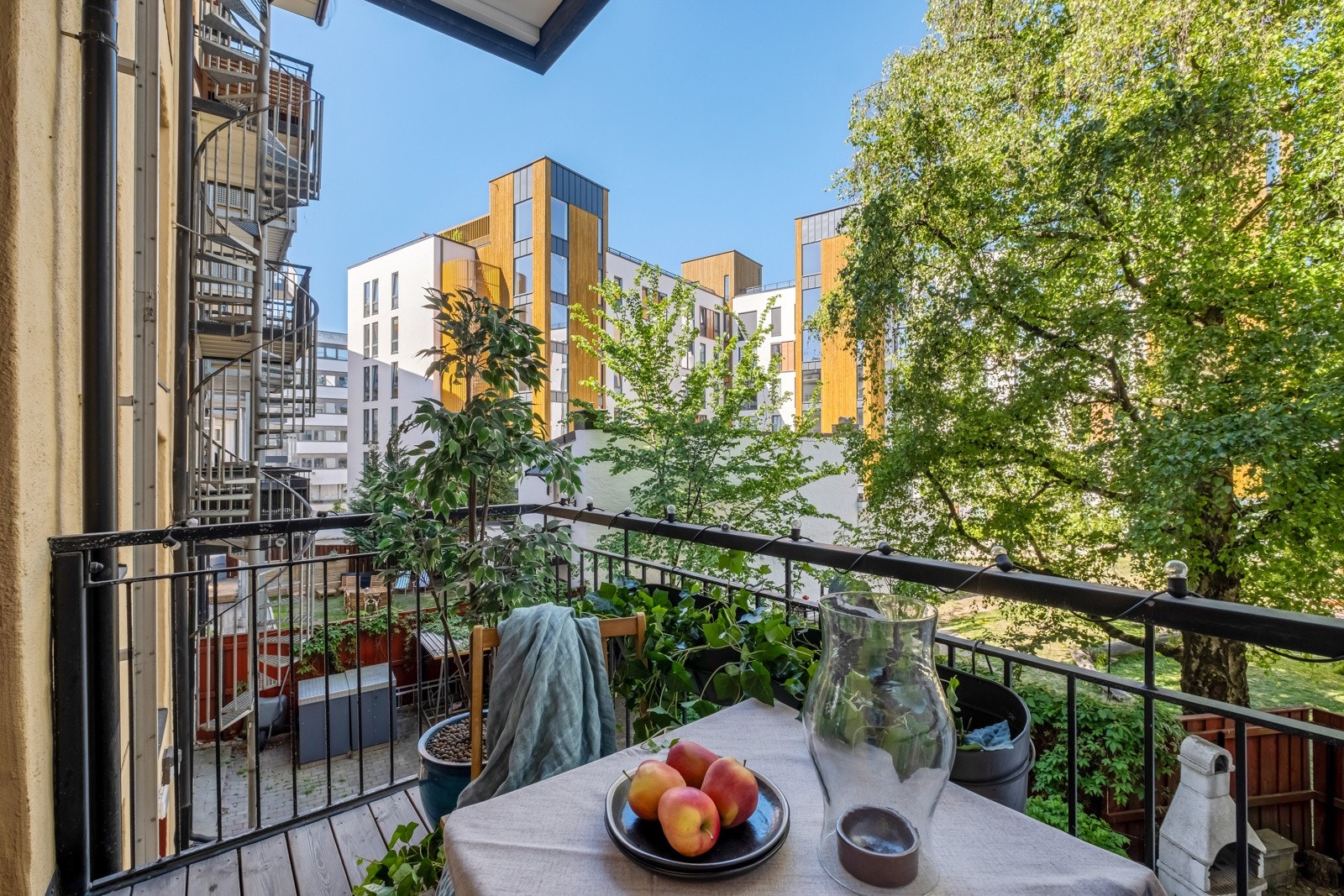 Boligen har en egen balkong. Galleribilde