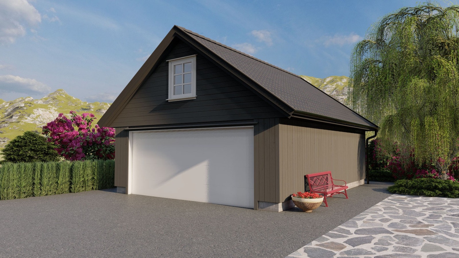 Igland, modell Hushovd er godkjent oppført på eiendommen Galleribilde