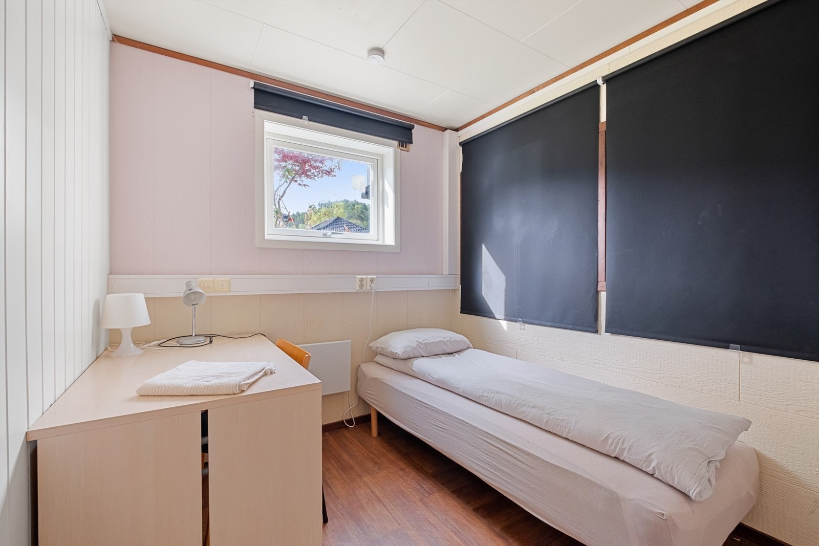 Soverom nummer 7 er innredet i del av et tidligere hybelrom Galleribilde