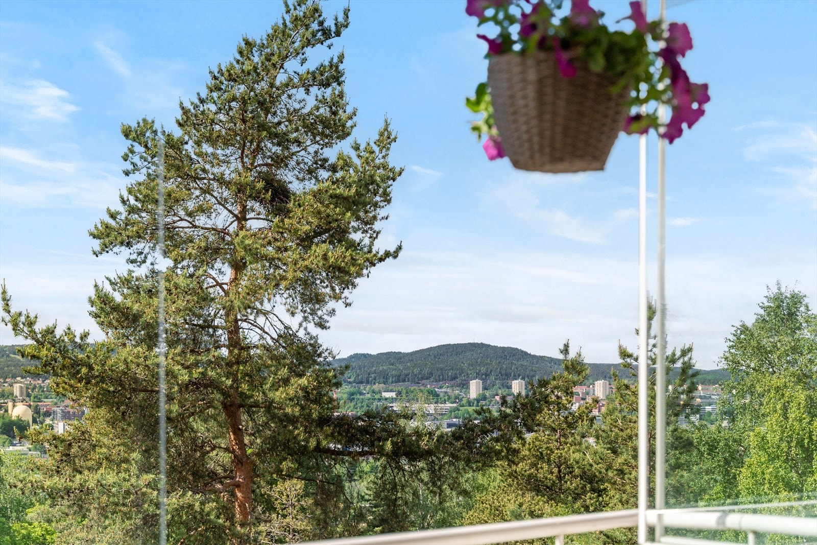 Hyggelig utsyn fra balkongen. Galleribilde