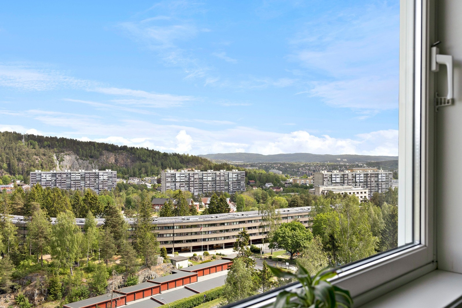 Flott utsikt fra soverommet Galleribilde