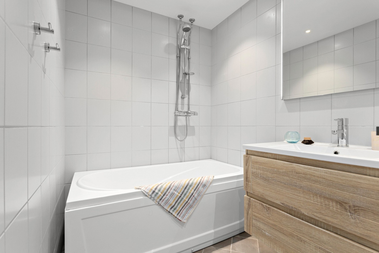 Badet er fra 2016 og ble pusset opp i regi av borettslaget Galleribilde