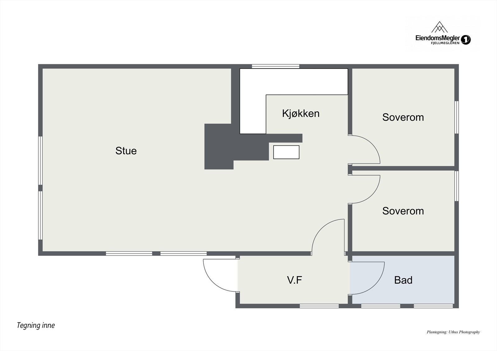 Plantegning - vi gjør oppmerksom på at avvik kan forekomme Galleribilde