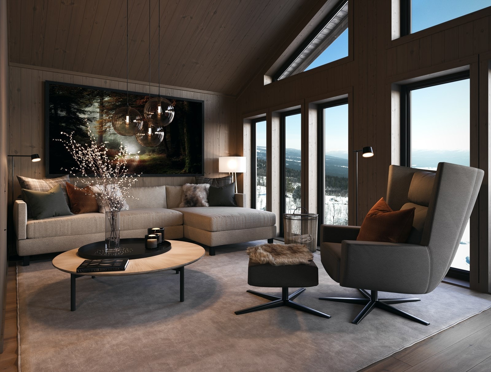 Illustrasjon - stue Galleribilde