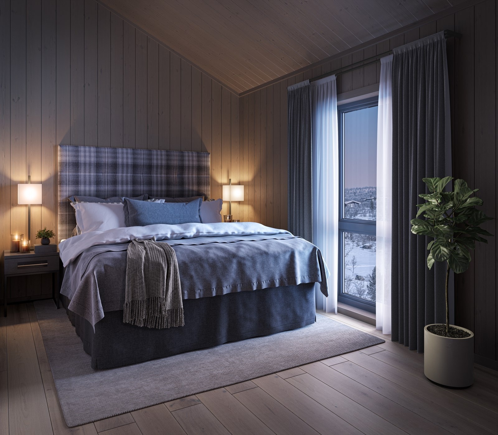 Illustrasjon - soverom Galleribilde