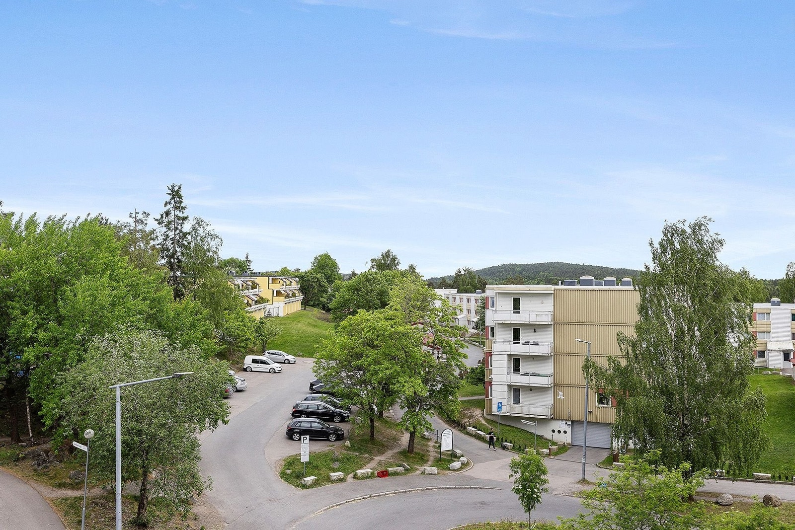 Utsikt første balkong Galleribilde