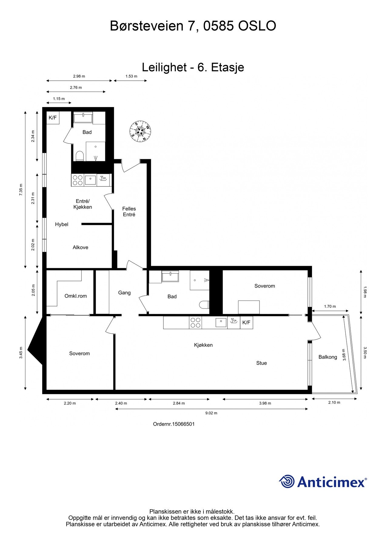 Plantegning Galleribilde