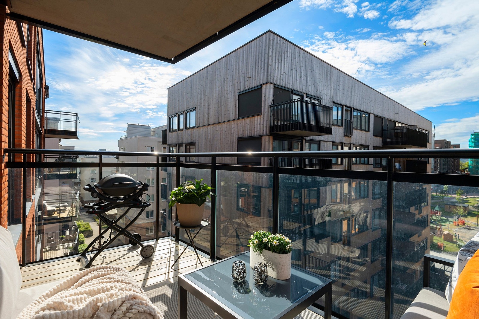 Her kan en enkelt innrede med en hyggelig sittegruppe og grill, så man enkelt kan nyte late sommerdager Galleribilde