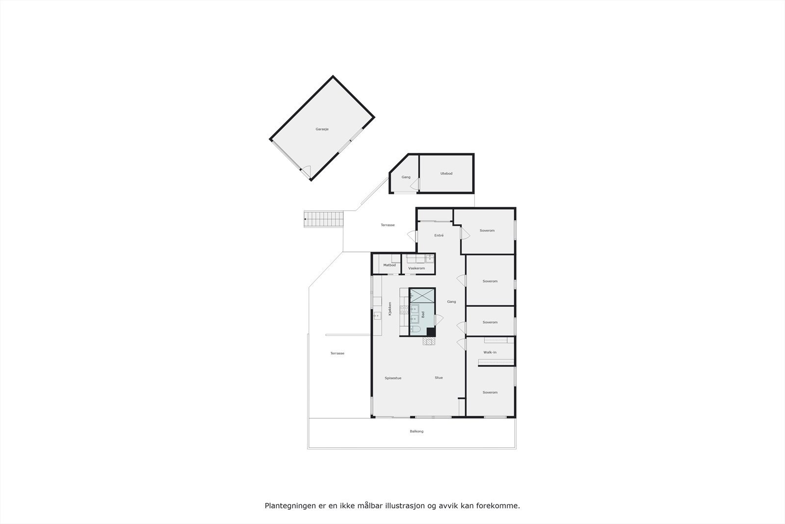 Plantegning 1.etg. Galleribilde