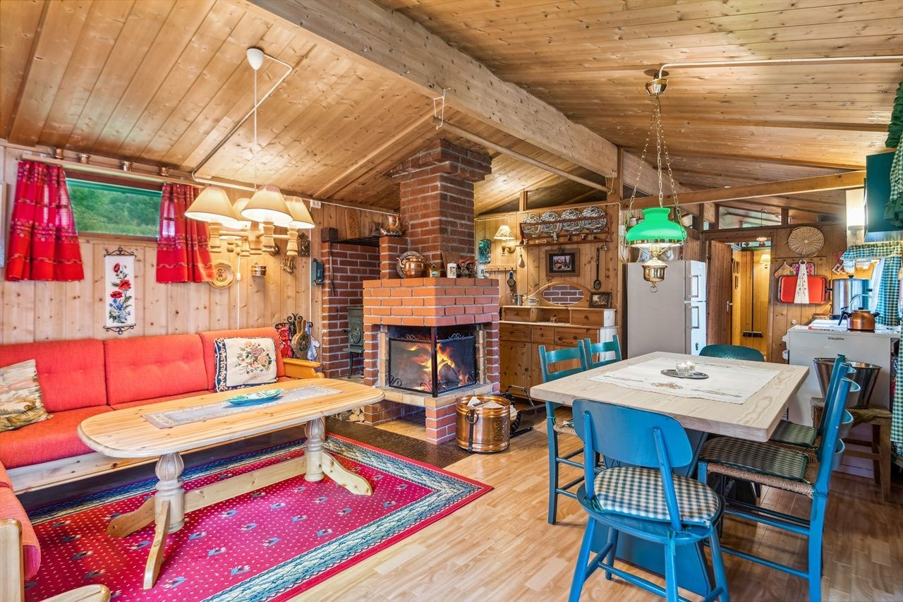 Her fra den opprinnelige delen av hytta. Galleribilde