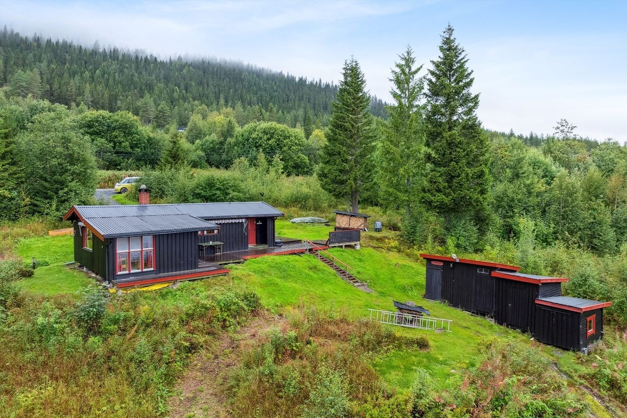 Fritidsboligen ligger i naturskjønne omgivelser på Osensjøen Vest i Trysil kommune. Galleribilde