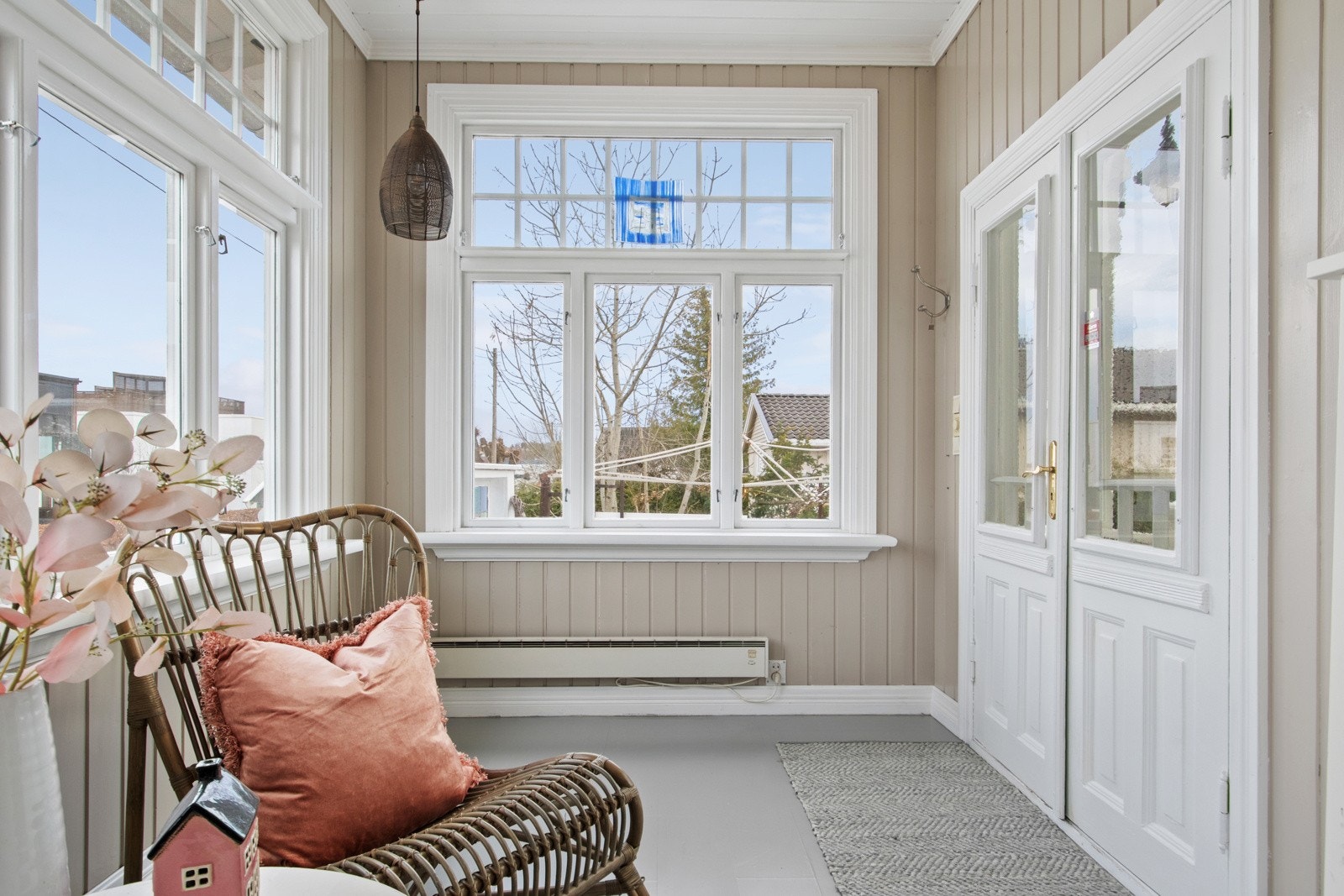 Vinterhagen kan også benyttes som privat inngangsparti. Galleribilde