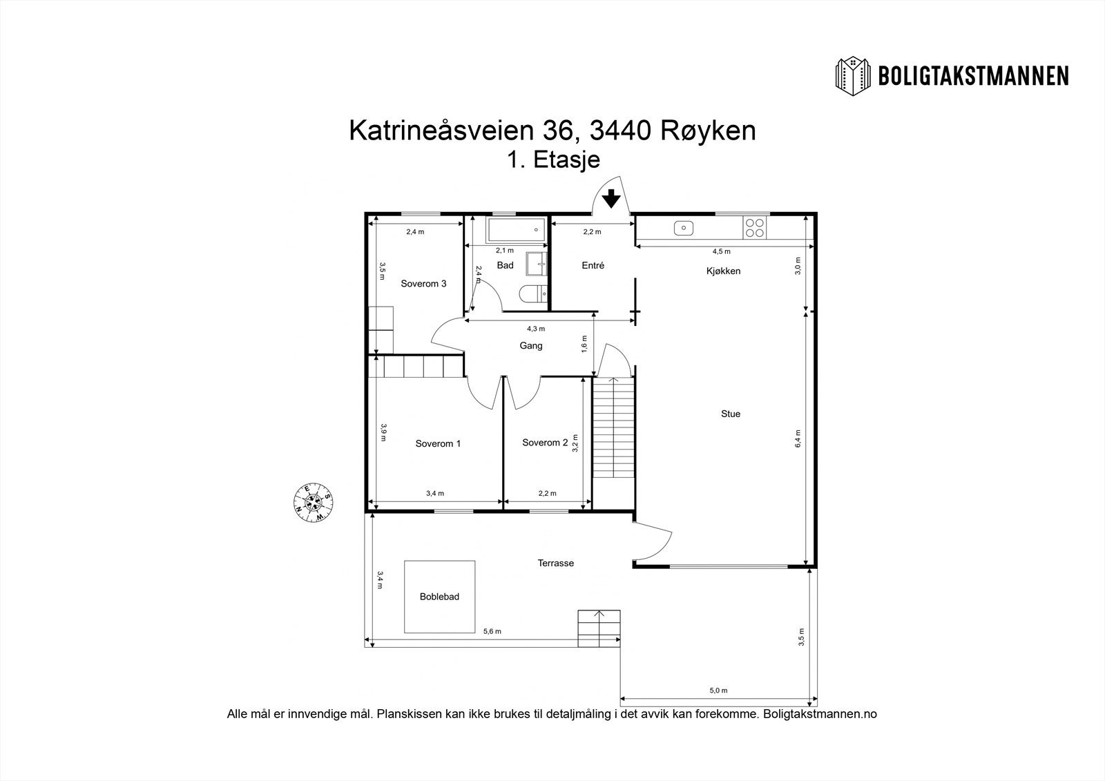 Plantegning 1. etasje. Galleribilde